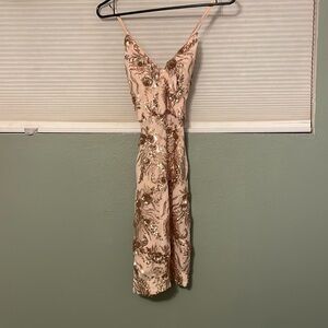 Simply rose gold dress size small